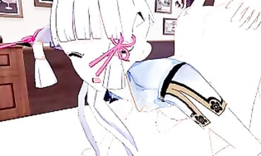 Ayaka Genshin Impact 3D Hentai: Babe Blowjob & Creampie