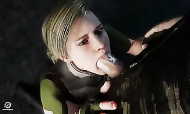 Cassie Cage 3D Compilation: Big Tits Blonde Threesome