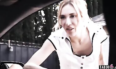 Petite Blonde Aiden Ashley Learns the Business in a Threesome