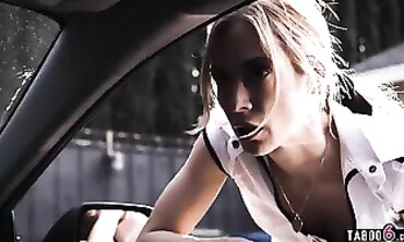 Petite Blonde Aiden Ashley Learns the Business in a Threesome