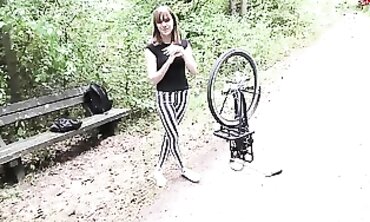 POV: Blonde Amateur Takes on a Bike Repair