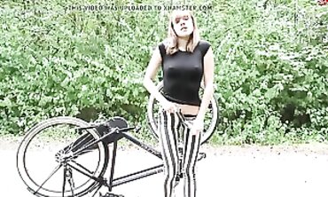 POV: Blonde Amateur Takes on a Bike Repair