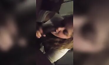 Chubby MILF Bestfriend Takes a Loud Public Blowjob