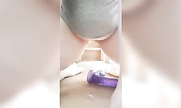 Busty Babe Gets Surprised While Masturbating - POV