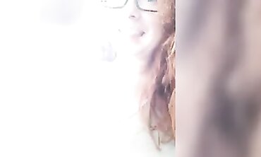 Busty Babe Gets Surprised While Masturbating - POV