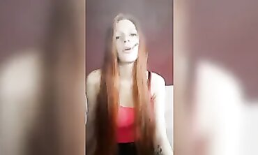 Ginger MILF Alice Jaws Smokes a Cigarette