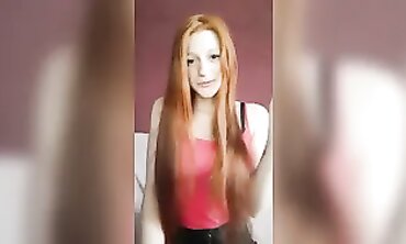 Ginger MILF Alice Jaws Smokes a Cigarette