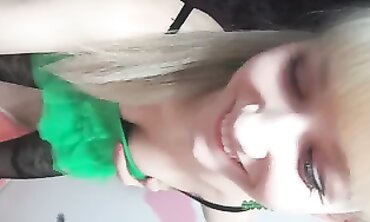 AngelDreamgirlTM Gives a Nylon Stocking Handjob