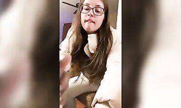 POV Interracial Blowjob With Big Dick By Brunette Babe Pynk Dyamond