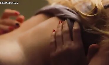 Exclusive Behind-the-Scenes Footage of Two Famous Lesbian Stars Kissing Passionately