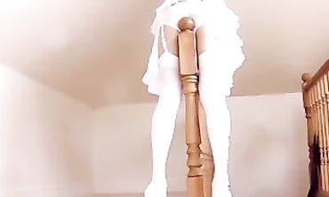 Sexy MILF in Lingerie Striptease - High Heels & Huge Natural Breasts