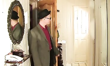 MILF Mom Gets Drilled by Plumber While Cuckold Husband Watches
