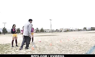 MILFs Teaching barely legal Guys How to Play Football