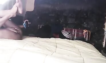 Voyeur Captures Latina Prima Masturbating Behind the Window