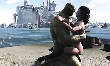 Fallout 4 Supermutant Babe Takes Missionary Position
