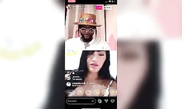 Latina MILF Mom Performs Striptease on Instagram Live