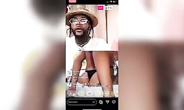 Latina MILF Mom Performs Striptease on Instagram Live