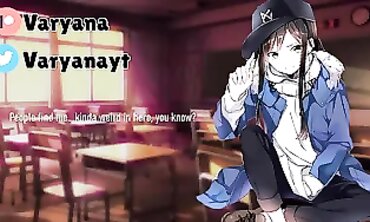 VaryanaYT ASMR: Tomboy Offers Palm Massage in Class