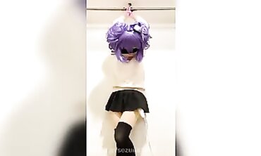 Tied Up Kigurumi Cosplay Vibrator Stimulation