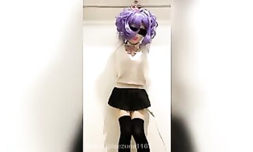 Tied Up Kigurumi Cosplay Vibrator Stimulation