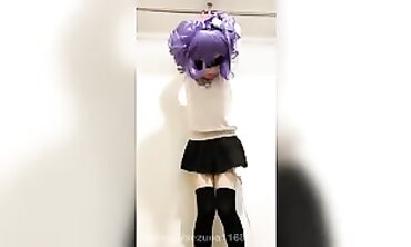 Tied Up Kigurumi Cosplay Vibrator Stimulation