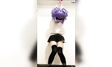 Tied Up Kigurumi Cosplay Vibrator Stimulation