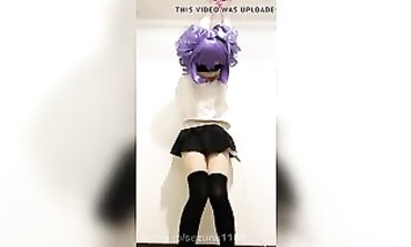 Tied Up Kigurumi Cosplay Vibrator Stimulation