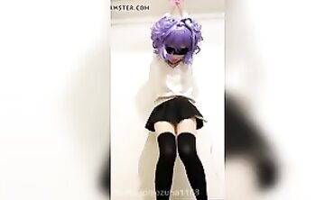 Tied Up Kigurumi Cosplay Vibrator Stimulation
