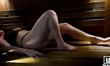 POV: Cute Mega-Bitch Gets Rough Sauna Blowjob and Fondling