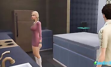 Sims 4: Step-Mom Relieves Son's Tension