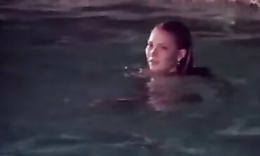 Platinum-Blonde Retro Star Christina Angel Gets Plowed Poolside