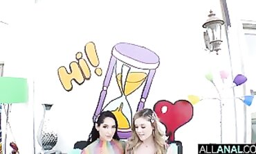 Kali Rose & Chloe Amour Enjoy Anal Threesome Action