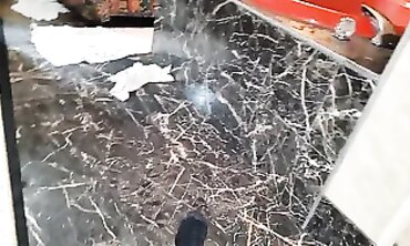 Husband Watches Inexperienced Fiancee Get BBC Gangbanged in the Bathtub
