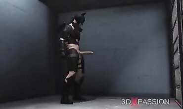 Harley Quinn Takes a Rough Anal Drilling in Prison