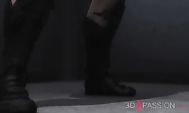 Harley Quinn Takes a Rough Anal Drilling in Prison