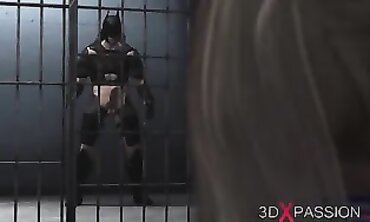 Harley Quinn Takes a Rough Anal Drilling in Prison