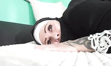 Busty Neighbor in Lingerie Gets Fucked by Her Husband