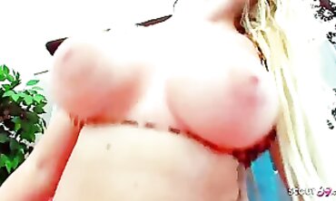 Ash-Blonde MILF with Huge Boobs Seduces barely legal Thomas Hyka