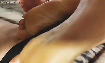 Threesome Fun! Hot MILF Teaches Her Husband's Friend How to Please His Woman