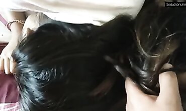 Dark-Haired Milf Gets a Thick Handjob