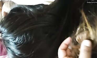 Dark-Haired Milf Gets a Thick Handjob