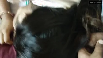 Dark-Haired Milf Gets a Thick Handjob