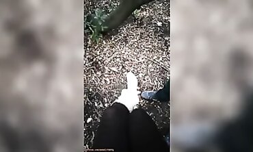 Street Milf Lets Stranger Cum on Her Feet