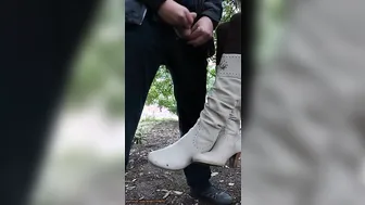 Street Milf Lets Stranger Cum on Her Feet