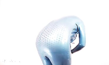 Arya Grander: Busty MILF in Tight Vinyl Catsuit