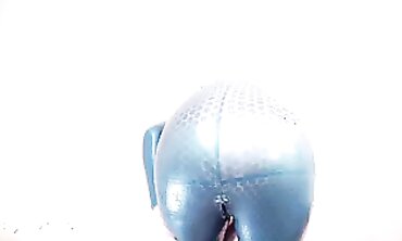 Arya Grander: Busty MILF in Tight Vinyl Catsuit