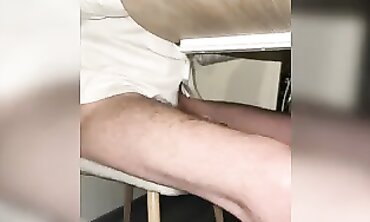 My Fresh Intern Gives Me a Blowjob Under the Desk