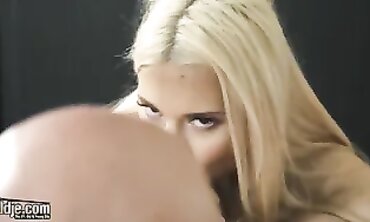 Platinum-Blonde College Babe Gets Poked by Elderly Grandpa