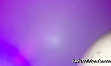 Close-Up POV of Ebony Lesbians Scissoring to Squirting Orgasm