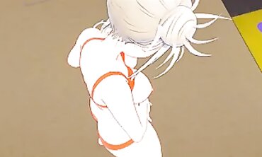 Himiko Toga Public Fingering on a Crowded Subway Train